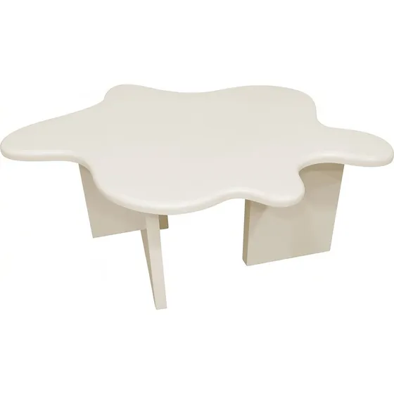 VENTURE DESIGN Flower sofabord - beige MDF (115x76x40)