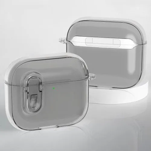 AirPods 4 Etui Ice Crystal Clear - Gennemsigtig Grå