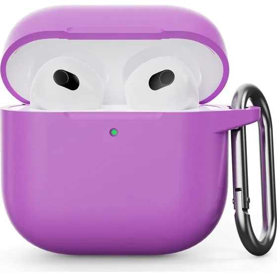 SKALO AirPods 4 Ultratyndt Silikonecover - Lilla