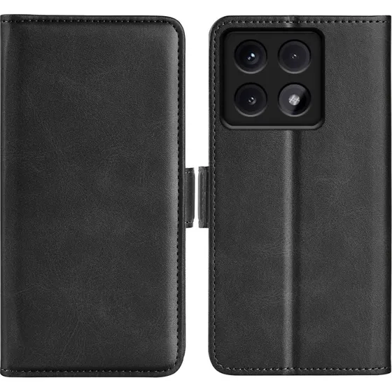 SKALO Xiaomi 14T Premium Wallet Flip Cover - Sort