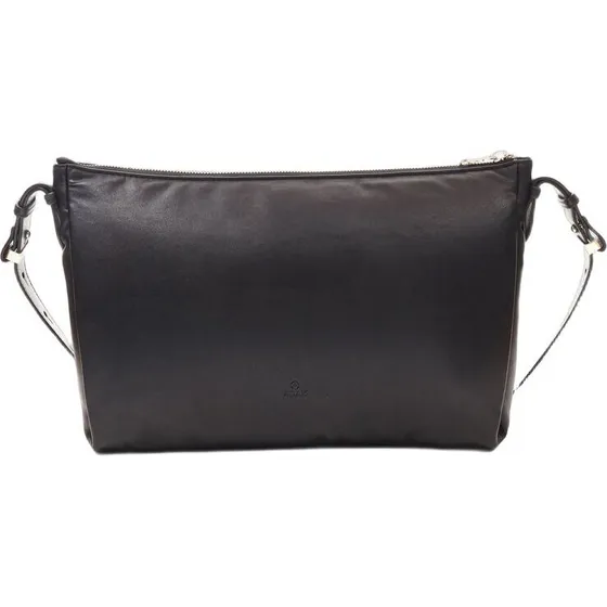 Adax Larissa Luna skuldertaske i lammeskind, sort