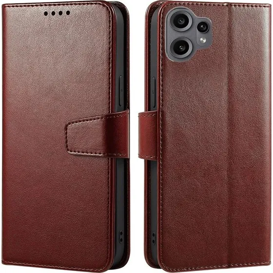 SKALO Nothing CMF Phone 2 Pro PU-læder Flip Cover - Brun