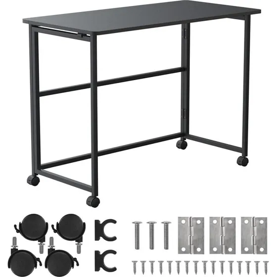 Maclean MC-1250 foldebord, sort, 100 × 50 cm, max 50 kg