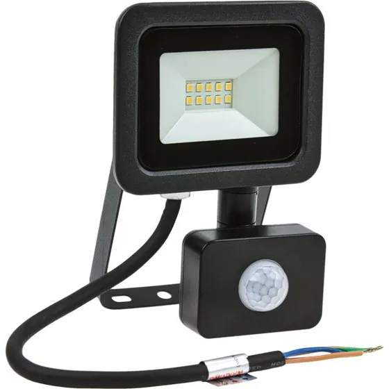 20W LED Projektør m. sensor, 3000K, 1700 Lumen, Rustfri