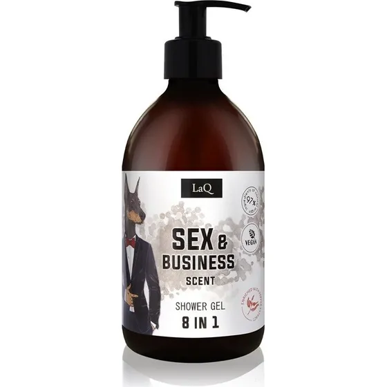 LaQ Doberman 8 i 1 forfriskende shower gel 500 ml