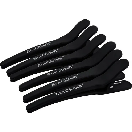 Poniks Blackomb Carbon Hårspænder 11 cm, 6 stk