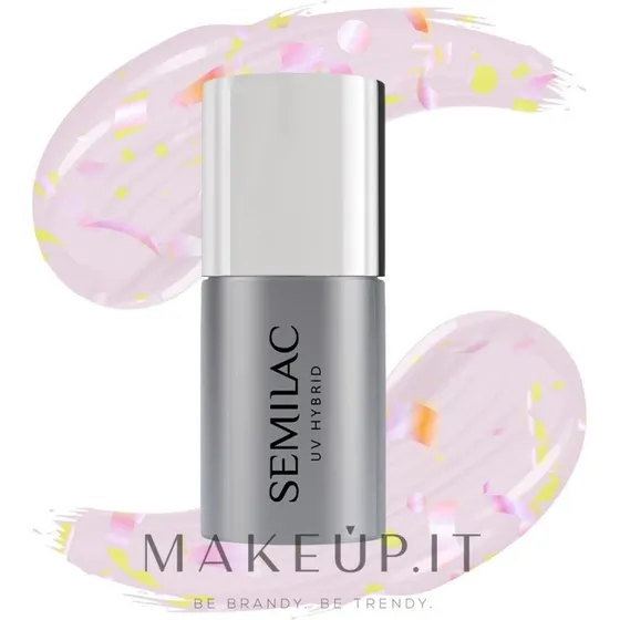 Semilac Top No Wipe Mat Effekt Peach Galaxy 7 ml
