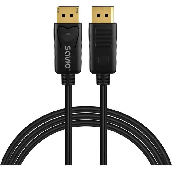 Savio CL-204 DisplayPort 1.4 kabel - 1 m - Sort