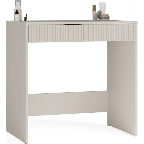 MARINA 2S SLIM Cashmere skrivebord med 2 skuffer
