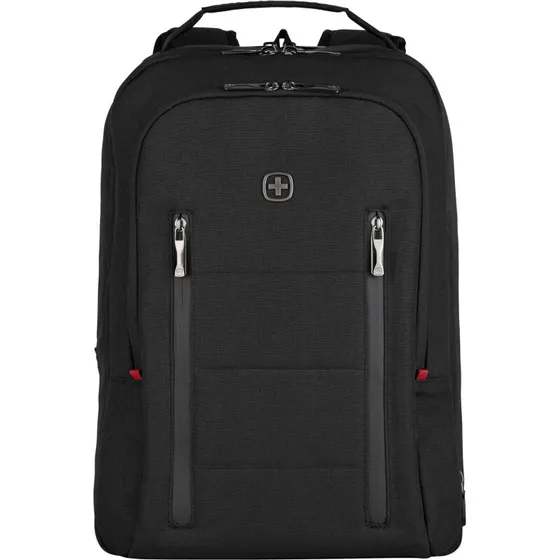 WENGER City Traveler 16" ekspanderbar laptoprygsæk, sort
