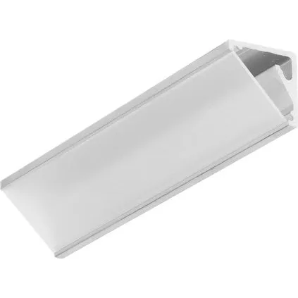 CABI12 E 2m Aluprofil - Hjørne-LED skinne i ubehandlet aluminium