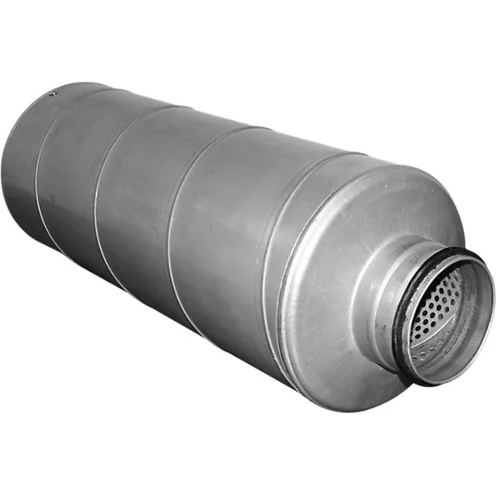 Lyddæmper Ø100 mm x 300 mm med 50 mm isolering