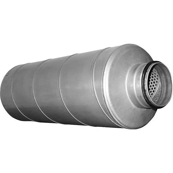 Lyddæmper Ø125 mm x 300 mm med 50 mm isolering