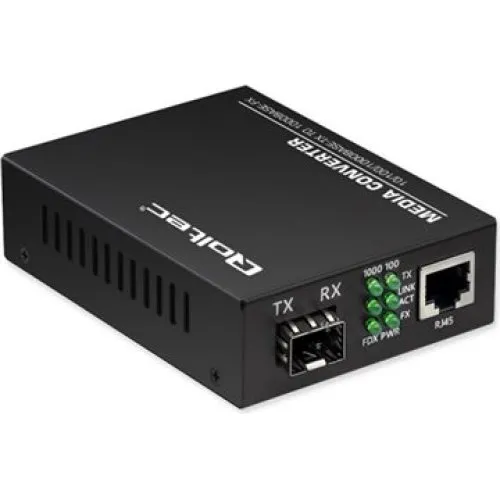 Qoltec Fibermedieomformer - Gigabit Ethernet til SFP