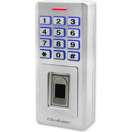 Qoltec OBERON Tastaturlås med fingeraftryk og RFID