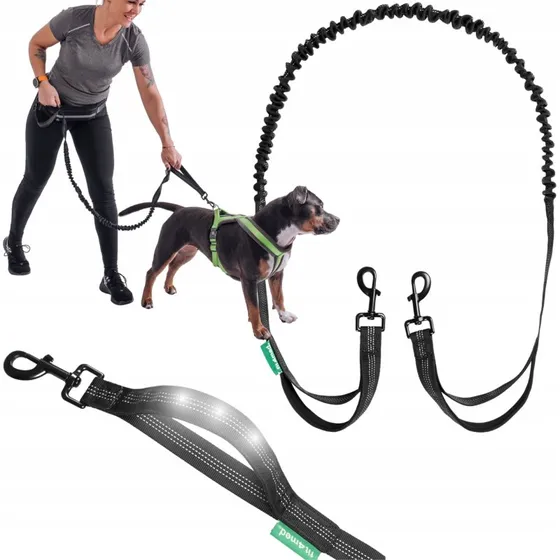FIT4MED Elastisk løberibov med støddæmper til hunde op til 50 kg