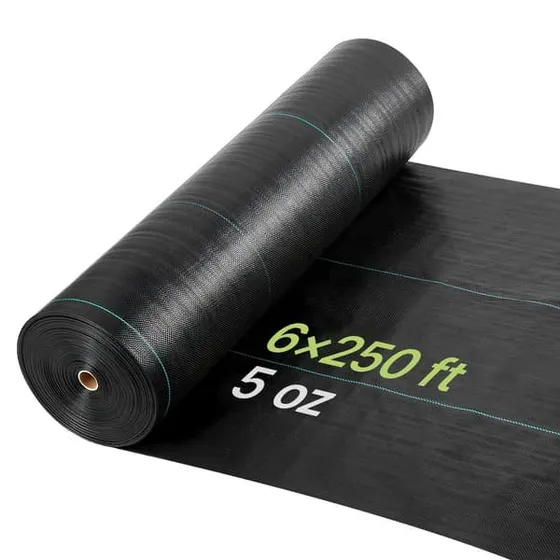 Ukrudtsdug - Vævet Landskabsdug - 1,8 x 76,2 m - Sort