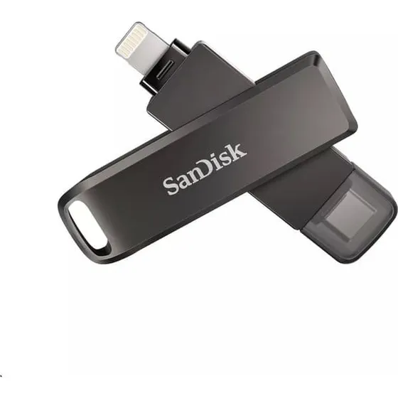 SanDisk iXpand Flash Drive Luxe 64GB - Lightning & USB-C