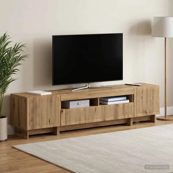 vidaXL 5-delt LED TV-skab i Artisan-eg