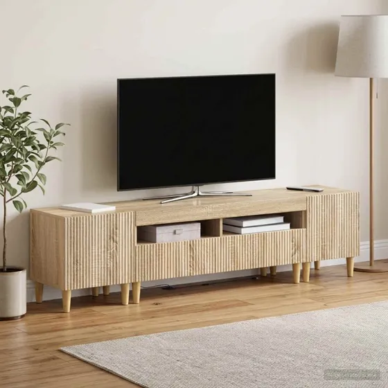 vidaXL ARNHEM 3-delt LED TV-skab i Sonoma-eg