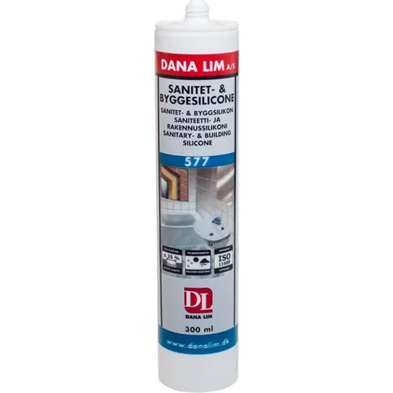 Dana Sanitets- & Byggesilicone 577 Sort 300ml