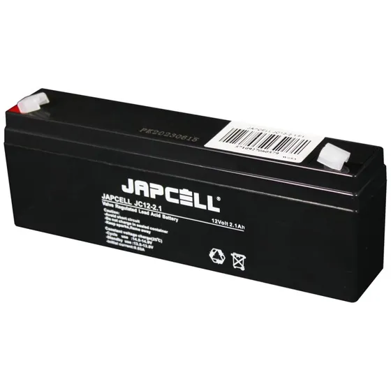 Japcell JC12-2.1 AGM blybatteri, 12V/2,1Ah