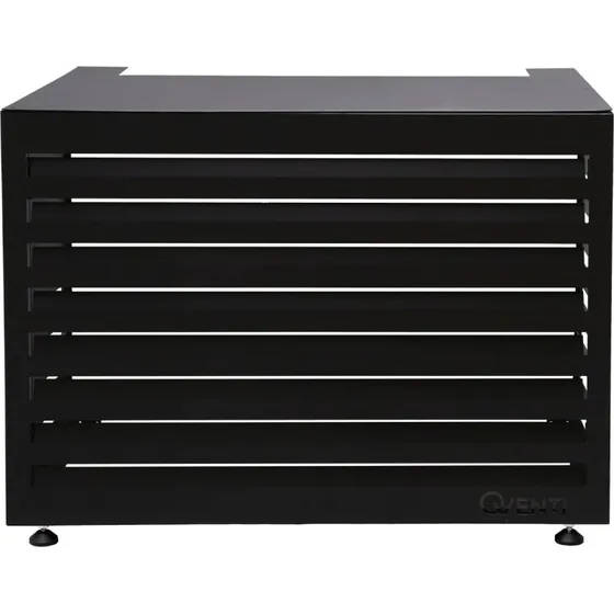 Qventi varmepumpeskjuler i sort aluminium, 100 cm