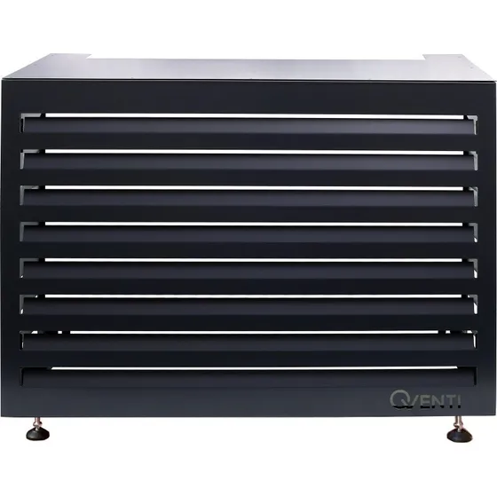 Qventi varmepumpeskjuler i aluminium, 100 cm, antracit