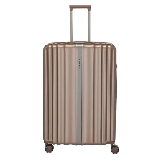 travelite Paros 76 cm 4-hjuls trolley L Cappuccino