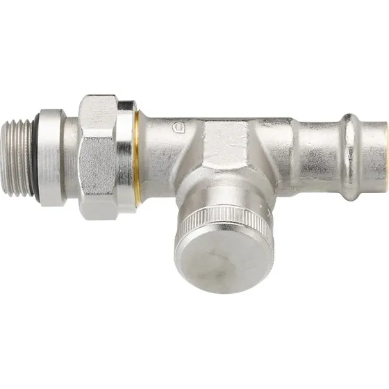 Danfoss RLV 15 Returkobling DN15 til Press Fit, Ligeløbende