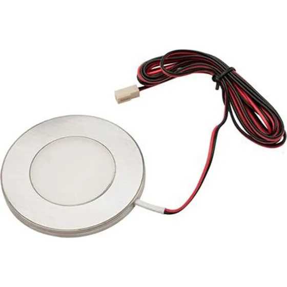 Diospot Flat LED Indbygningsspot 3W 2700K - Børstet stål