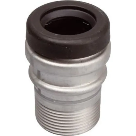 Blücher EuroPipe overgangsnippel 1 1/4" x 40 mm i rustfrit stål