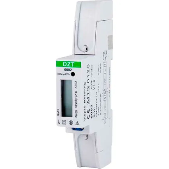 Bimåler / Elmåler KWH 1-faset 45A LCD 1 modul