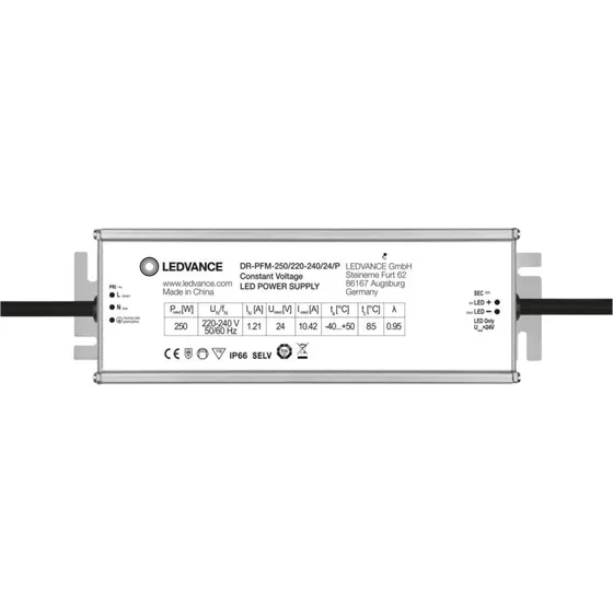 Ledvance Performance LED driver, 24V, 250W, IP66