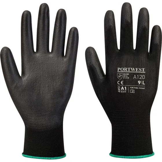 Portwest A120 arbejdshandsker, sort, str. 3XL/12