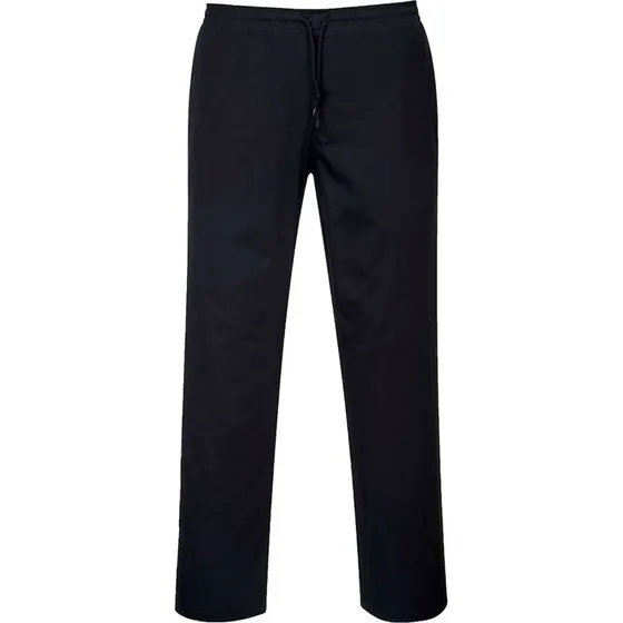 Portwest kokkebukser, sort, str. XS LONG