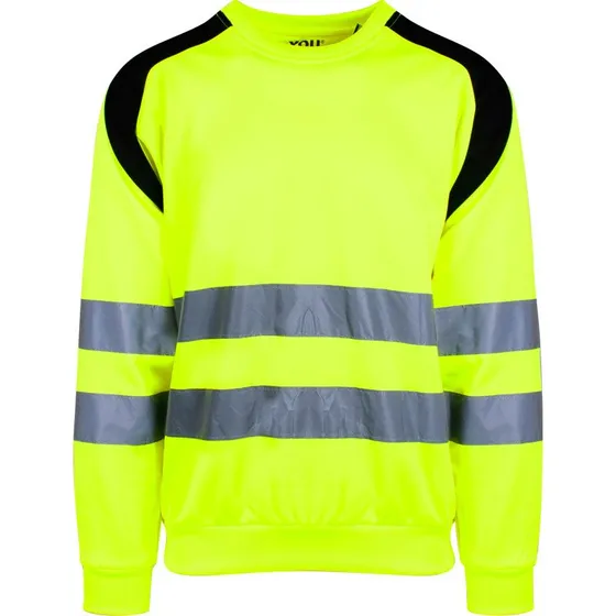 YOU Århus sweatshirt, hi-vis gul, str. XL