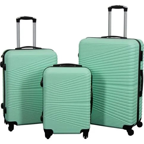 Nordic Kuffertsæt 3 stk. - Hardcase Mint (104/60/36 L)