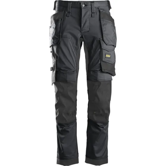 Snickers 6241 AllroundWork håndværkerbukser med stretch, koksgrå/sort, 204