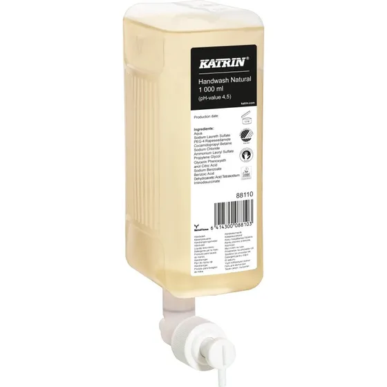 Katrin cremesæbe til dispenser, parfumefri, 1000 ml