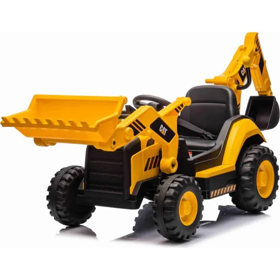 Nordic Play Caterpillar el-rendegraver 10,8V med 2 motorer - Gul