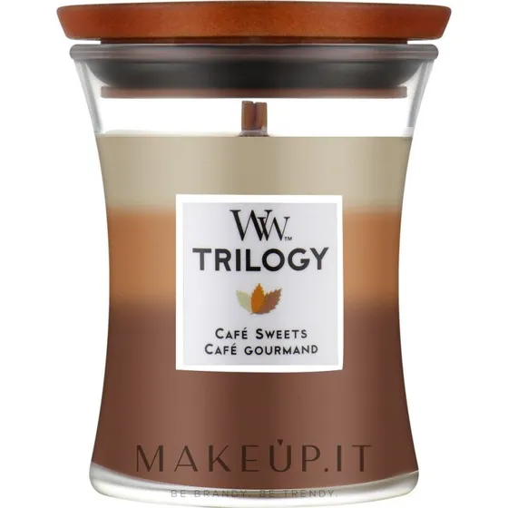 Woodwick Café Sweets Trilogy Duftlys - 275g