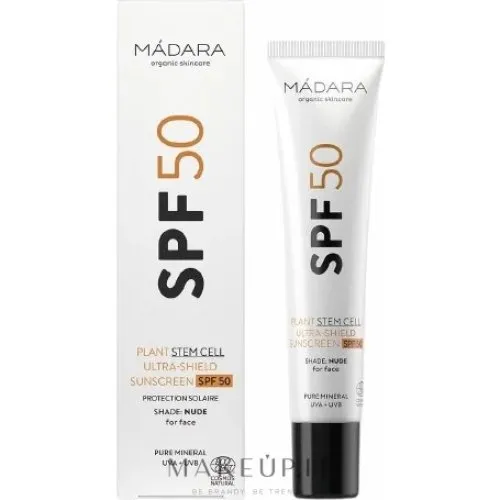 Madara SPF50 Plant Stem Cell Ultra-Shield Cream Nude Shades 40ml