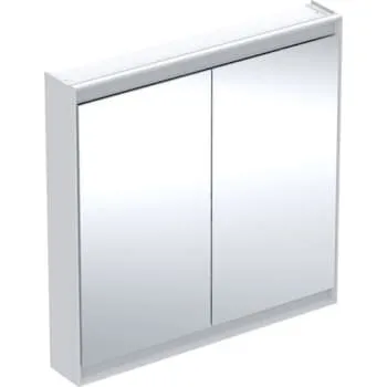 Geberit One spejlskab 900x900mm m/lys, 2 låger, hvid