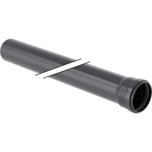 Geberit 393.306.14.1 Silent-Pro rør med muffe, 75mm x 200cm