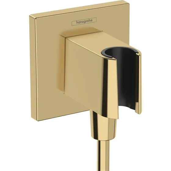 Hansgrohe FixFit E slangeudtag, poleret guld