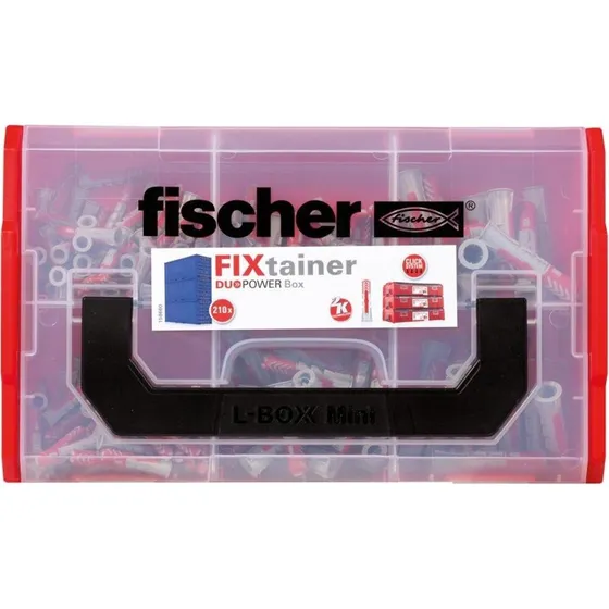 fischer DuoPower vægplugger 210 dele i FIXtainer boks