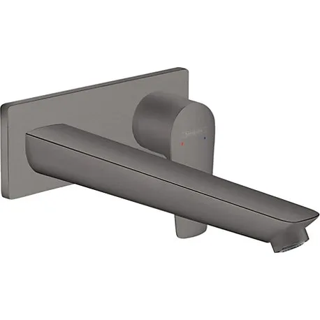 Hansgrohe Talis E 2-H Vægarmatur, 225mm tud, Børstet sort krom