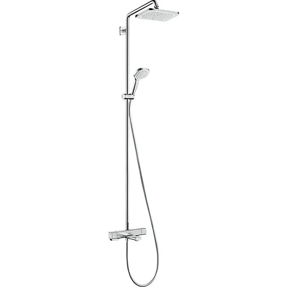 Hansgrohe Croma E 280 Showerpipe m/termostat og 1jet, krom