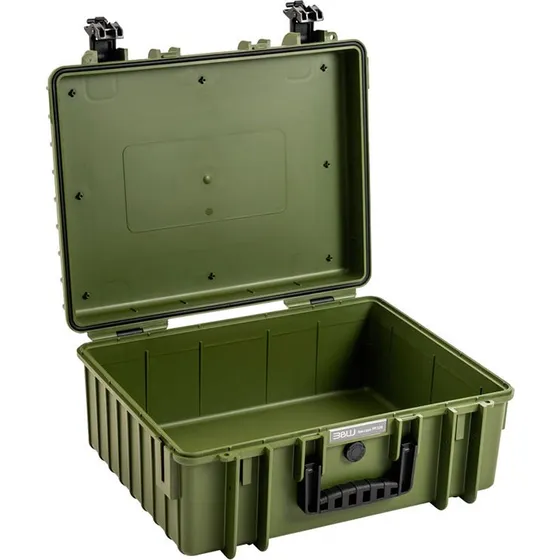 B&W 6000 Outdoor Flightcase - Mørkegrøn